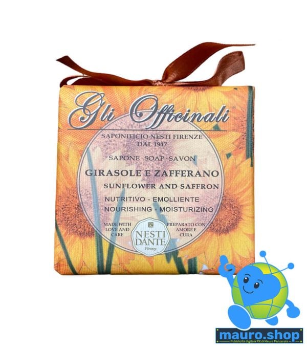 Nesti Dante – Gli officinali sapone girasole e zafferano nutritivo emolliente 200 g.